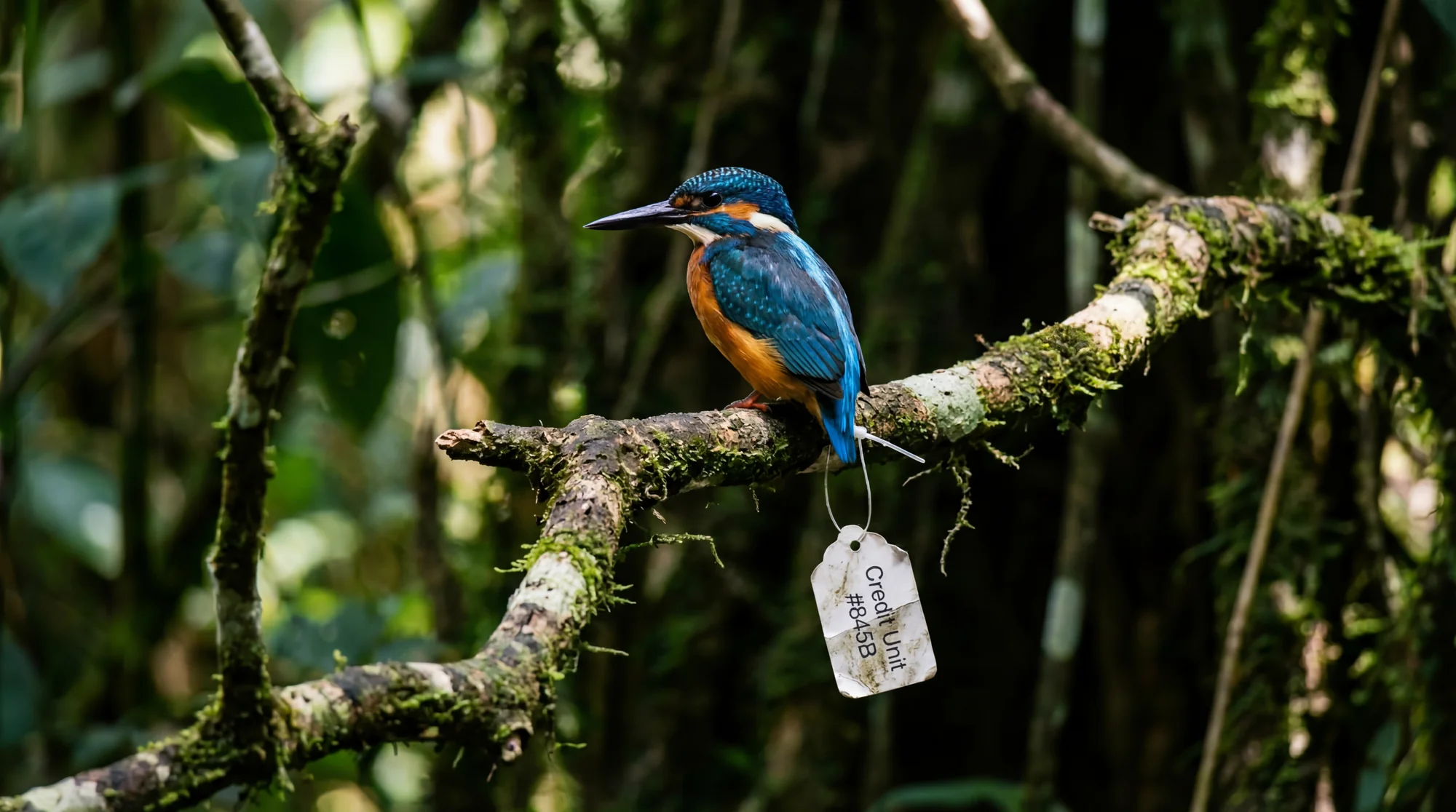 Kingfisher with price tag